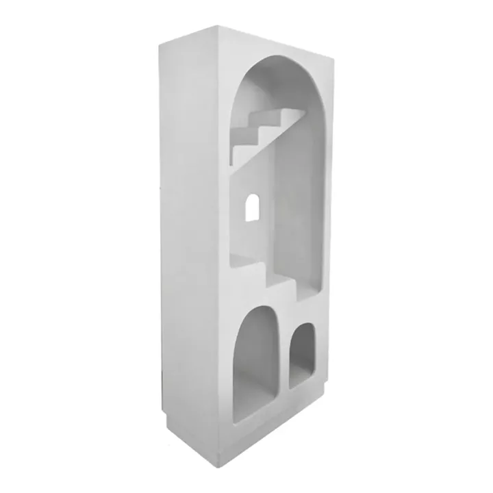Bookcase Boolten pakoworld mdf white 80x38x190cm