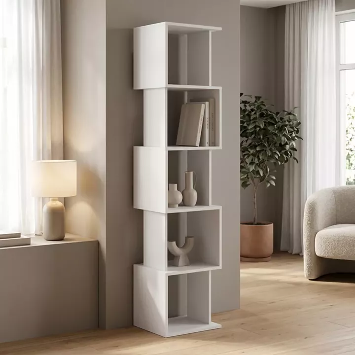 Βιβλιοθήκη Cubik pakoworld λευκό 35x30x161εκ