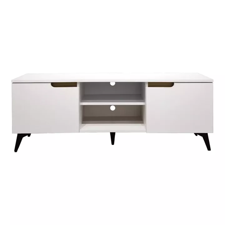 Έπιπλο τηλεόρασης Kemvio pakoworld  sonoma-λευκό 150x38x44εκ
