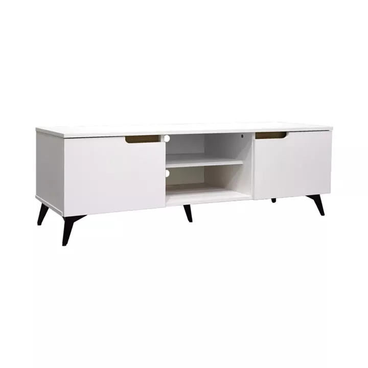 Έπιπλο τηλεόρασης Kemvio pakoworld  sonoma-λευκό 120x38x44εκ