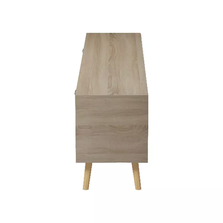 Έπιπλο τηλεόρασης Gorna pakoworld sonoma-ανθρακί 180x35x48.6εκ