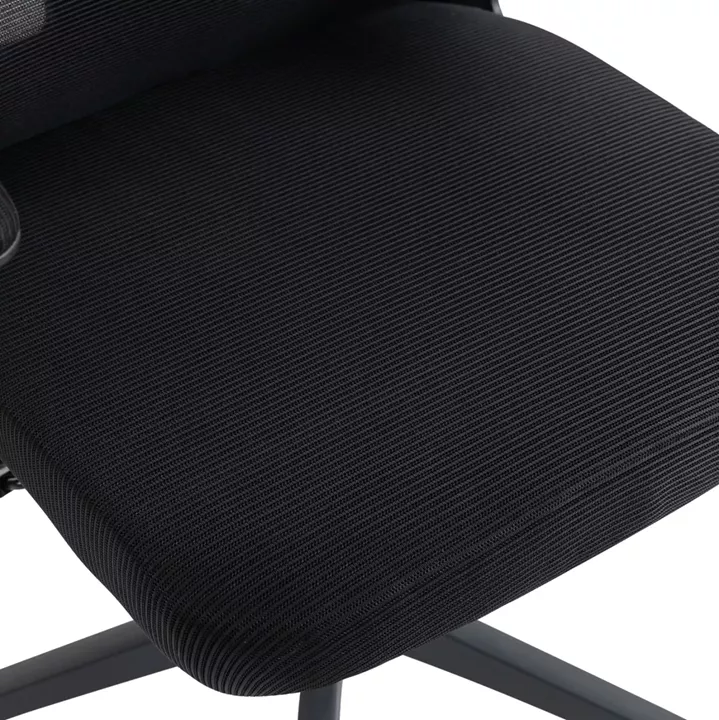 ΚΑΡΕΚΛΑ ΓΡΑΦΕΙΟΥ KESI HM1222.01 ΜΑΥΡO MESH & PP 52x50x122Υεκ.