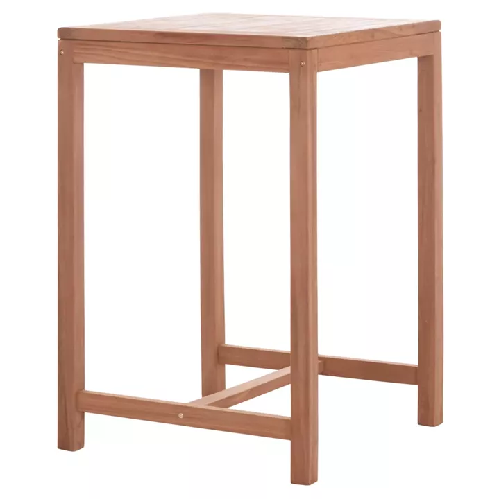 BAR SQUARE TABLE PRESSCOT HM18113 TEAK WOOD IN NATURAL COLOR 70x70x105Hcm.