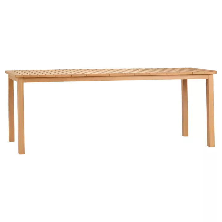 ΤΡΑΠΕΖΙ ΟΡΘΟΓΩΝΙΟ FINTO HM6616 ΞΥΛΟ TEAK--ΦΥΣΙΚΟ 200x100x75Υεκ.