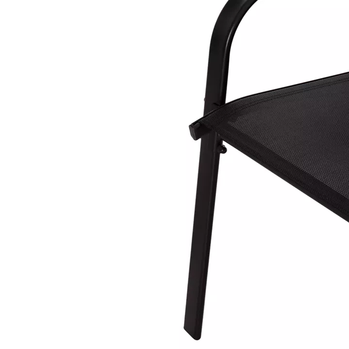 ΣΕΤ ΤΡΑΠΕΖΑΡΙΑΣ 5ΤΜΧ ADAM HM10896.03 ΤΡΑΠΕΖΙ 120x70εκ & 4 ΠΟΛΥΘΡΟΝΕΣ--ΜΑΥΡΟ