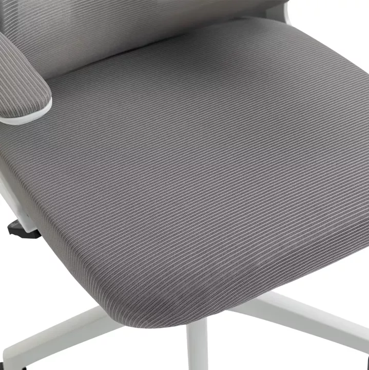 ΚΑΡΕΚΛΑ ΓΡΑΦΕΙΟΥ KESI HM1222.02 ΑΝΟΙΧΤΟ ΓΚΡΙ MESH--ΛΕΥΚΟ PP 52x50x122Υεκ.