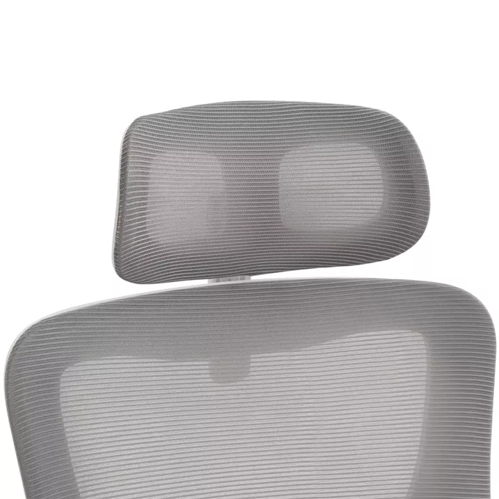 ΚΑΡΕΚΛΑ ΓΡΑΦΕΙΟΥ KESI HM1222.02 ΑΝΟΙΧΤΟ ΓΚΡΙ MESH--ΛΕΥΚΟ PP 52x50x122Υεκ.