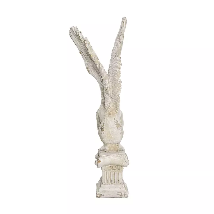 Artekko Statue Διακοσμητικό Γλυπτό από Μαγνήσιο σε Λευκή Πατίνα (30x32x95.5)cm