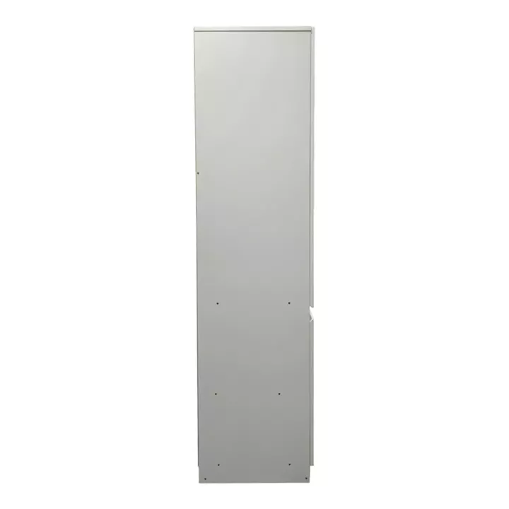 Ντουλάπα τρίφυλλη Merzia pakoworld  sonoma-λευκό 120x46.5x183εκ