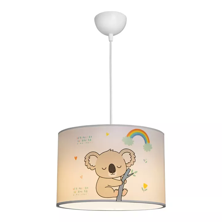 Παιδικό φωτιστικό οροφής Koala pakoworld led E27 πολύχρωμο PVC Φ30x20εκ