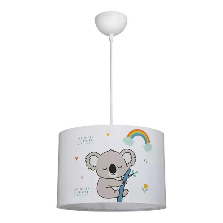 Παιδικό φωτιστικό οροφής Koala pakoworld led E27 πολύχρωμο PVC Φ30x20εκ