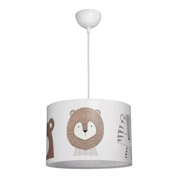 Παιδικό φωτιστικό οροφής Safari pakoworld led E27 πολύχρωμο PVC Φ30x20εκ