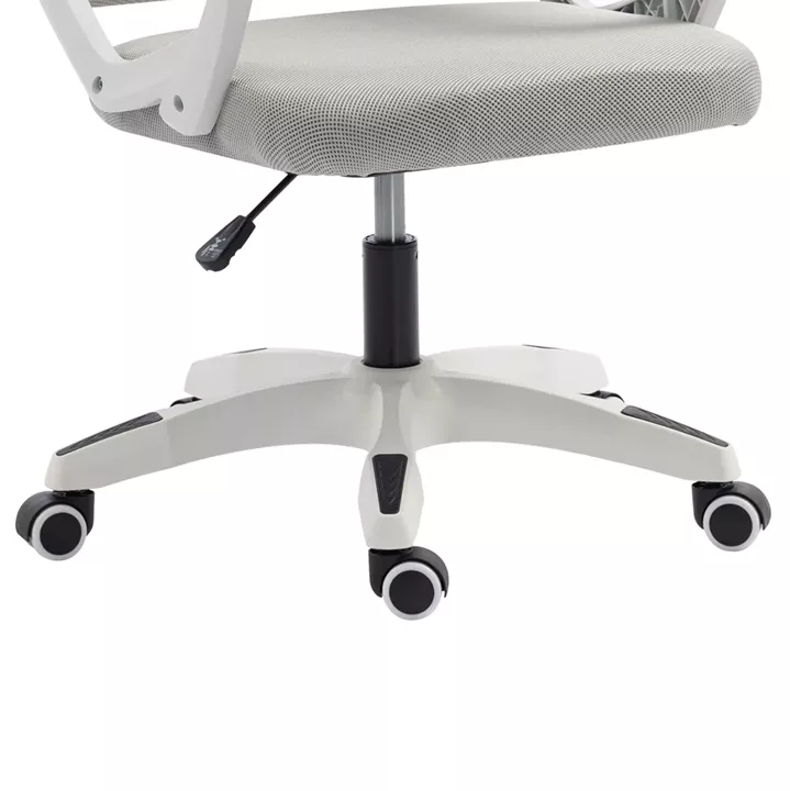 ΚΑΡΕΚΛΑ ΓΡΑΦΕΙΟΥ SALAS HM1223.02 P.P. ΛΕΥΚΟ-ΓΚΡΙ MESH ΥΦΑΣΜΑ 60x60x118-128Υεκ