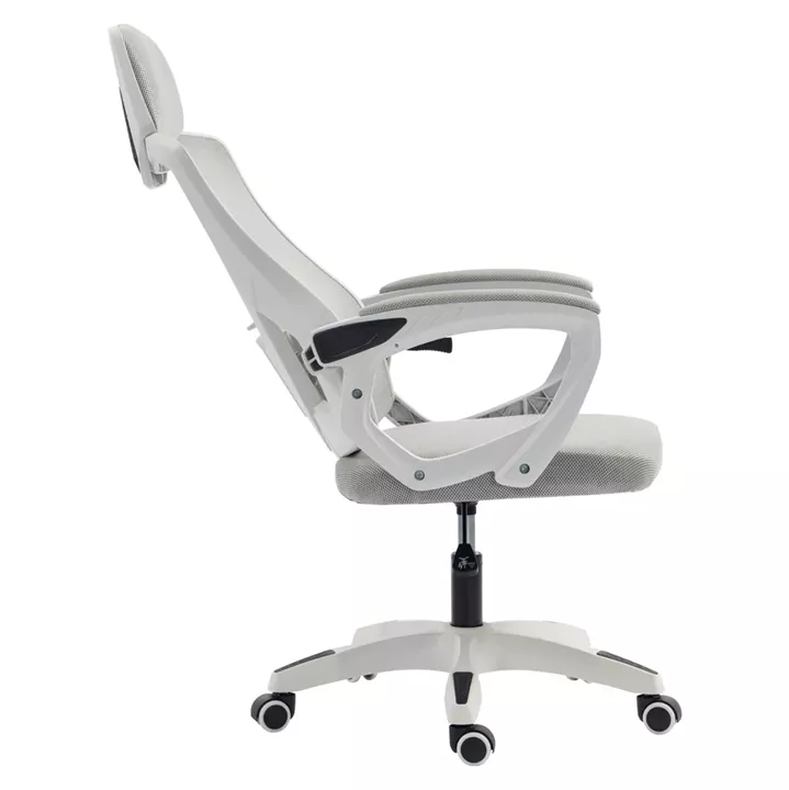 ΚΑΡΕΚΛΑ ΓΡΑΦΕΙΟΥ SALAS HM1223.02 P.P. ΛΕΥΚΟ-ΓΚΡΙ MESH ΥΦΑΣΜΑ 60x60x118-128Υεκ