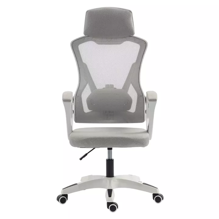 ΚΑΡΕΚΛΑ ΓΡΑΦΕΙΟΥ SALAS HM1223.02 P.P. ΛΕΥΚΟ-ΓΚΡΙ MESH ΥΦΑΣΜΑ 60x60x118-128Υεκ