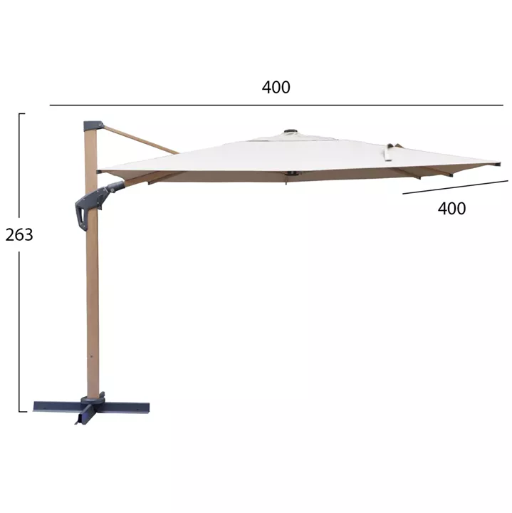 ΕΠΑΓΓΕΛΜΑΤΙΚΗ ΟΜΠΡΕΛΑ JAVANTE HM6621.02 HEAT TRANSFER ΑΛΟΥΜ.--ΜΠΕΖ ΠΑΝΙ 400x400x270Yεκ