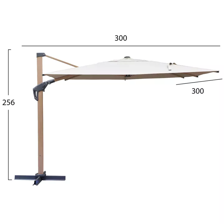 ΕΠΑΓΓΕΛΜΑΤΙΚΗ ΟΜΠΡΕΛΑ JAVANTE HM6622.02 HEAT TRANSFER ΑΛΟΥΜ.--ΜΠΕΖ ΠΑΝΙ 3x3x2,56Yμ