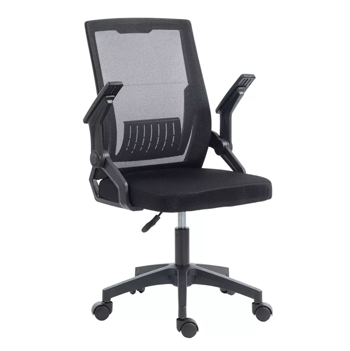 ΚΑΡΕΚΛΑ ΓΡΑΦΕΙΟΥ ZENITH HM1225.01 PP & MESH ΥΦΑΣΜΑ--ΜΑΥΡΟ 60x60x92-100Υεκ