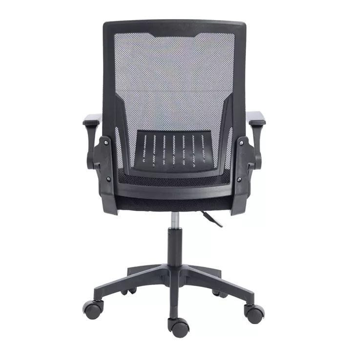 ΚΑΡΕΚΛΑ ΓΡΑΦΕΙΟΥ ZENITH HM1225.01 PP & MESH ΥΦΑΣΜΑ--ΜΑΥΡΟ 60x60x92-100Υεκ