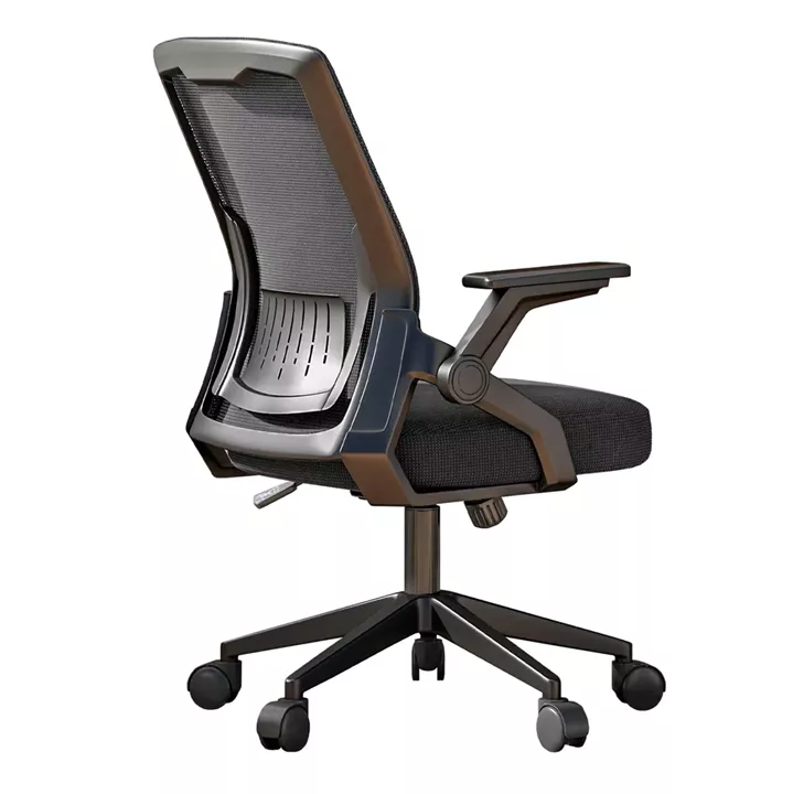 ΚΑΡΕΚΛΑ ΓΡΑΦΕΙΟΥ ZENITH HM1225.01 PP & MESH ΥΦΑΣΜΑ--ΜΑΥΡΟ 60x60x92-100Υεκ