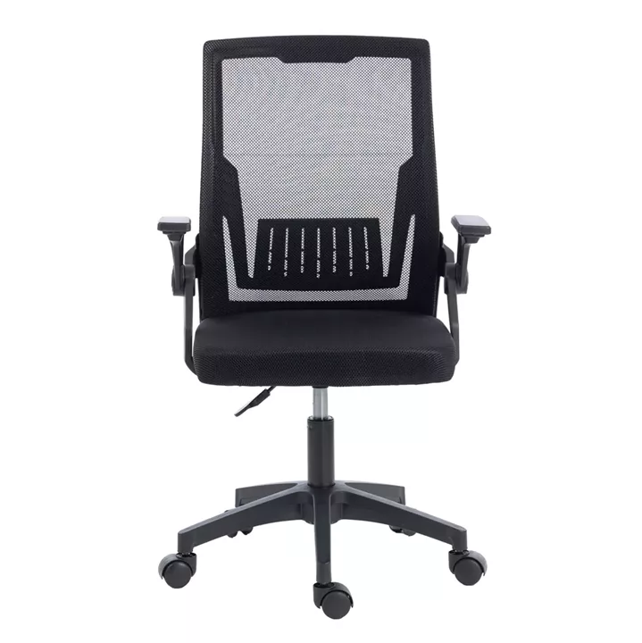 ΚΑΡΕΚΛΑ ΓΡΑΦΕΙΟΥ ZENITH HM1225.01 PP & MESH ΥΦΑΣΜΑ--ΜΑΥΡΟ 60x60x92-100Υεκ