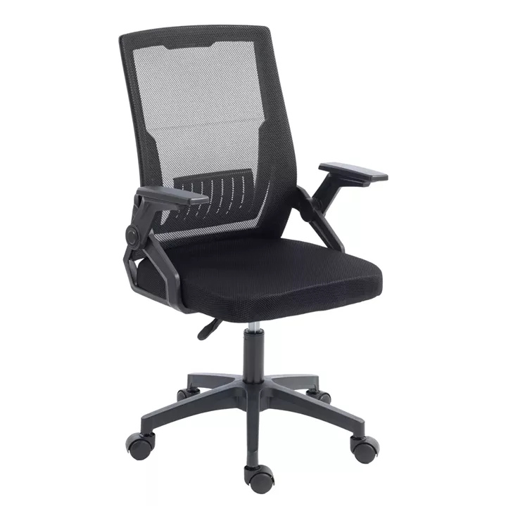 ΚΑΡΕΚΛΑ ΓΡΑΦΕΙΟΥ ZENITH HM1225.01 PP & MESH ΥΦΑΣΜΑ--ΜΑΥΡΟ 60x60x92-100Υεκ