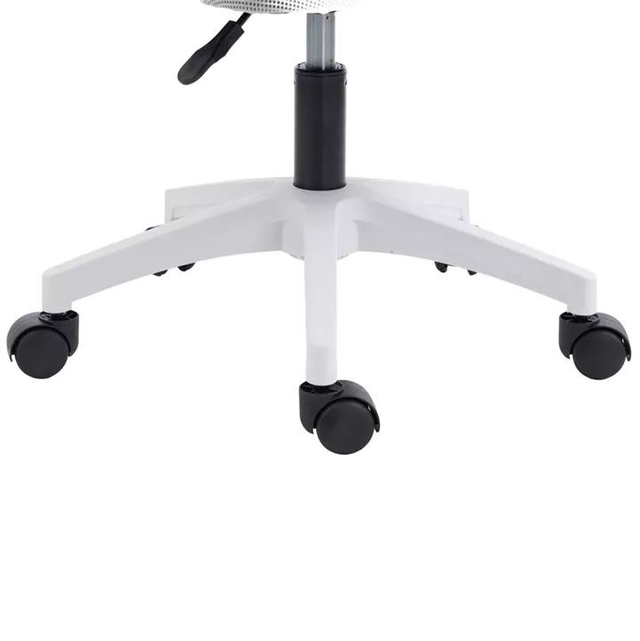 OFFICE CHAIR ZENITH HM1225.02 POLYPROPYLENE IN WHITE--MESH IN LIGHT GREY 60x60x92-100Hcm