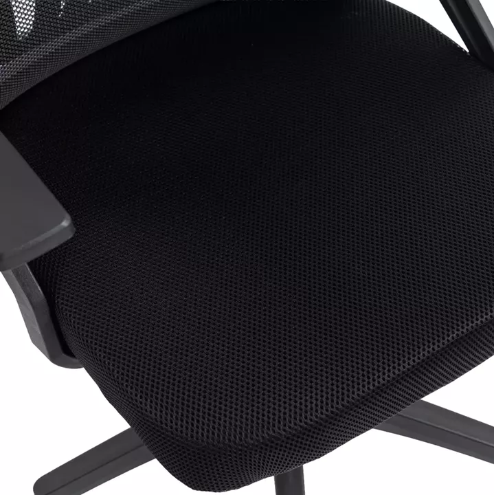 ΚΑΡΕΚΛΑ ΓΡΑΦΕΙΟΥ MATRON HM1226.01 ΜΑΥΡO PP & MESH ΥΦΑΣΜΑ 47x47x128Υεκ