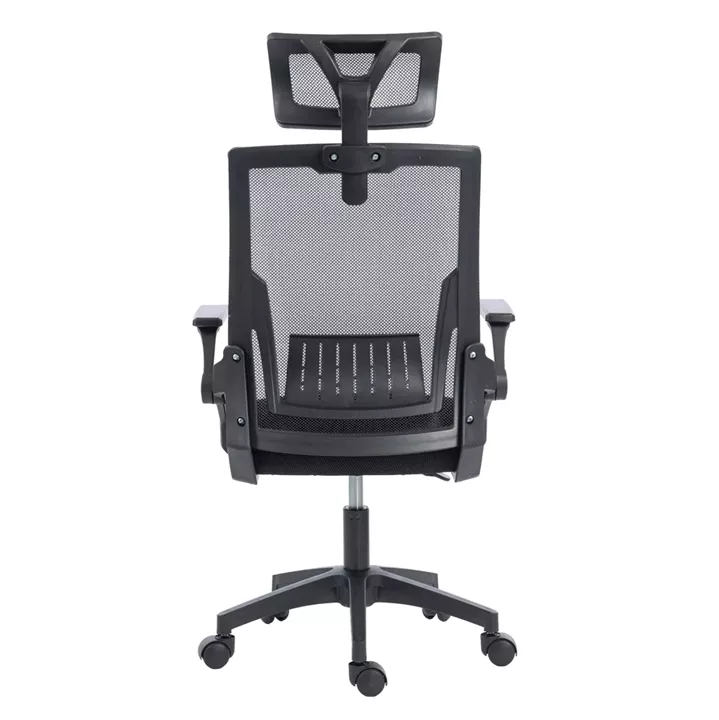 ΚΑΡΕΚΛΑ ΓΡΑΦΕΙΟΥ MATRON HM1226.01 ΜΑΥΡO PP & MESH ΥΦΑΣΜΑ 47x47x128Υεκ