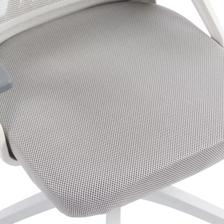 OFFICE CHAIR MATRON HM1226.02 WHITE PP--LIGHT GREY MESH FABRIC 47x47x128Hcm.