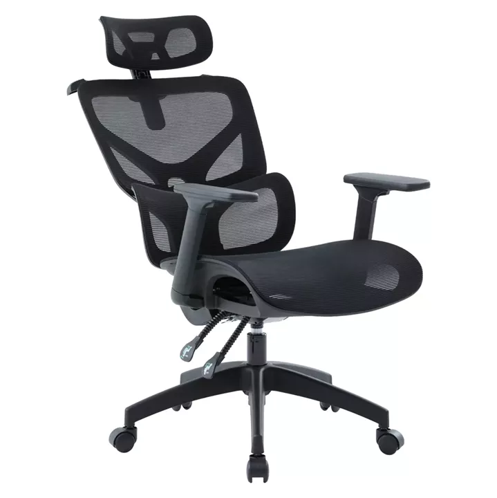 ΚΑΡΕΚΛΑ ΓΡΑΦΕΙΟΥ APEX HM1227.01 ΜΑΥΡO MESH & PP 68x68x120-130Υεκ