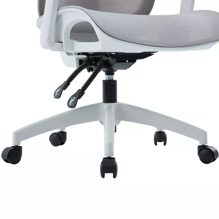 OFFICE CHAIR APEX HM1227.02 WHITE PP--LIGHT GREY MESH FABRIC 68x68x120-130Hcm.