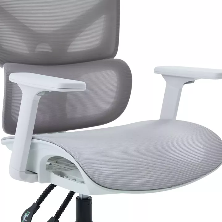 OFFICE CHAIR APEX HM1227.02 WHITE PP--LIGHT GREY MESH FABRIC 68x68x120-130Hcm.