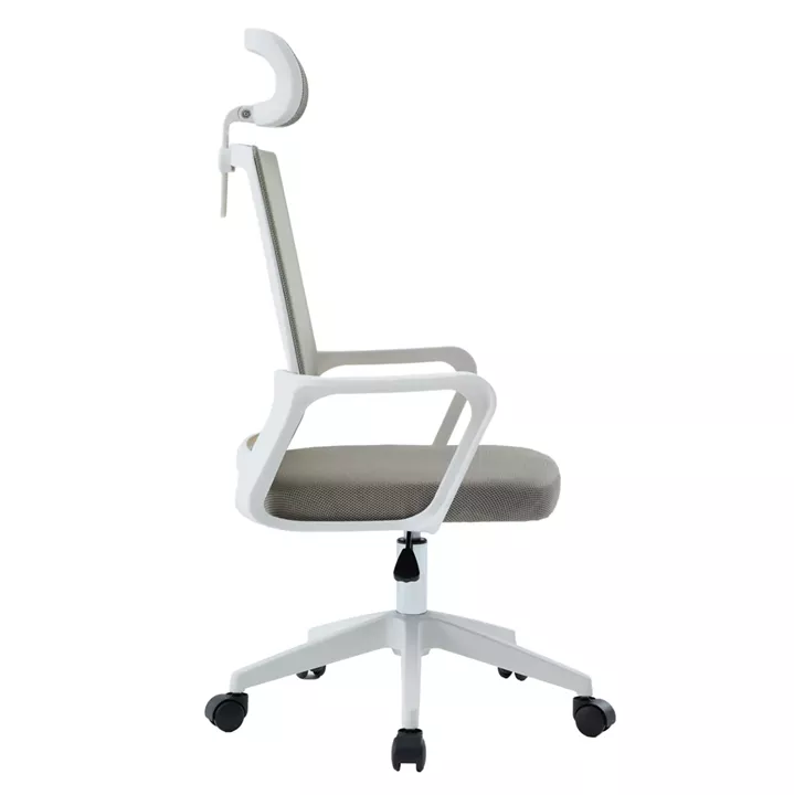 ΚΑΡΕΚΛΑ ΓΡΑΦΕΙΟΥ VELOCITY HM1229.02 ΛΕΥΚΟ PP--ΑΝΟΙΧΤΟ ΓΚΡΙ MESH 61x62x123Υεκ