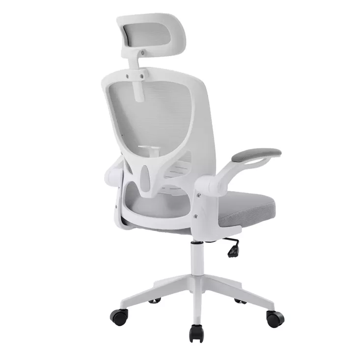 OFFICE CHAIR FLOATER HM1230.02 WHITE PP--LIGHT GREY MESH 62x62x106-116Hcm.