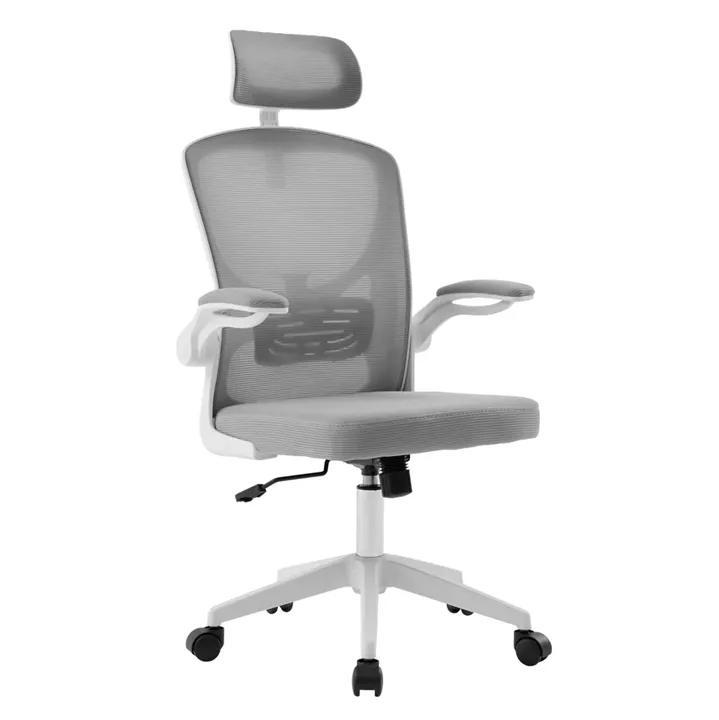 OFFICE CHAIR FLOATER HM1230.02 WHITE PP--LIGHT GREY MESH 62x62x106-116Hcm.