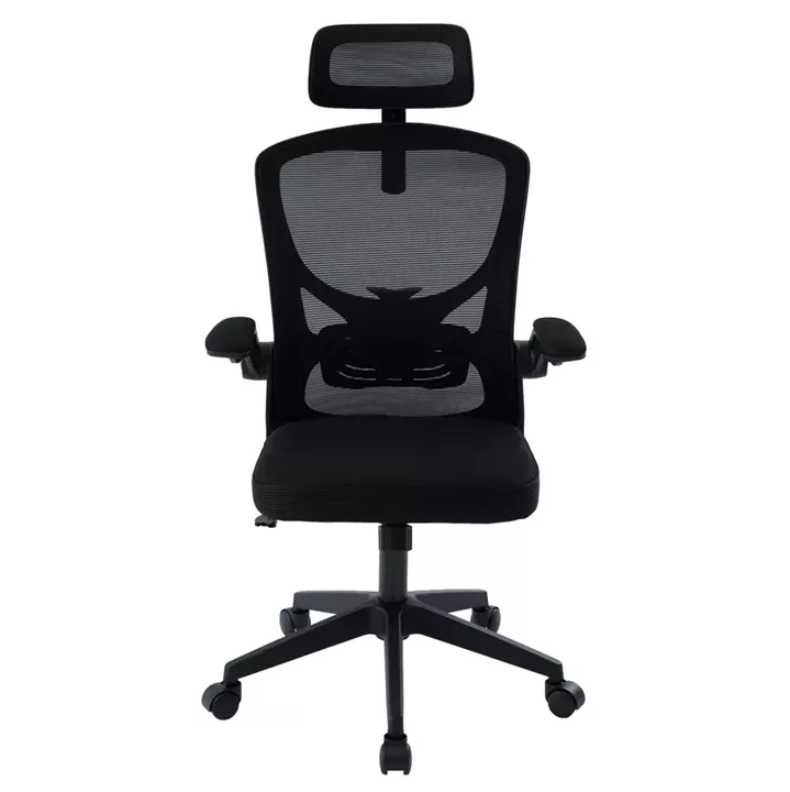 ΚΑΡΕΚΛΑ ΓΡΑΦΕΙΟΥ FLOATER HM1230.01 ΜΑΥΡO MESH & PP 62x62x106-116Υεκ