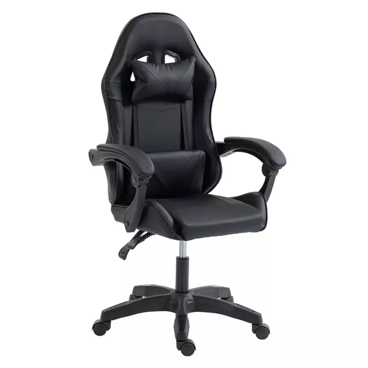 ΚΑΡΕΚΛΑ GAMING STRATUS HM1231.01 ΜΑΥΡΟ PVC--ΜΕ ΜΑΞIΛΑΡΑΚΙΑ ΜΕΣΗΣ/ΚΕΦΑΛΗΣ 62x62x119Υεκ