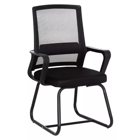 ΚΑΡΕΚΛΑ ΕΠΙΣΚΕΠΤΗ CASTER HM1228.01 PP--MESH--ΜΕΤΑΛΛΟ ΜΑΥΡΟ 46x52x94Υεκ