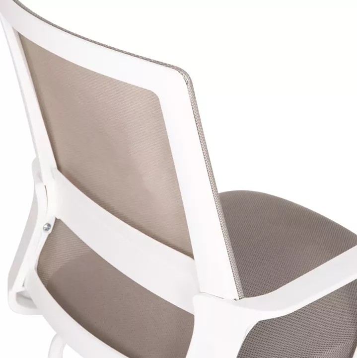 ΚΑΡΕΚΛΑ ΕΠΙΣΚΕΠΤΗ CASTER HM1228.02 ΛΕΥΚΟ ΜΕΤΑΛΛΟ/PP--ΑΝΟΙΧΤΟ ΓΚΡΙ MESH 58x56x93Υεκ