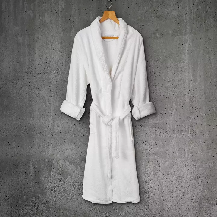 Beauty Home Μπουρνούζι με γιακά Belton Art 3014 100% Cotton Pennie 440gsm M/L Λευκό