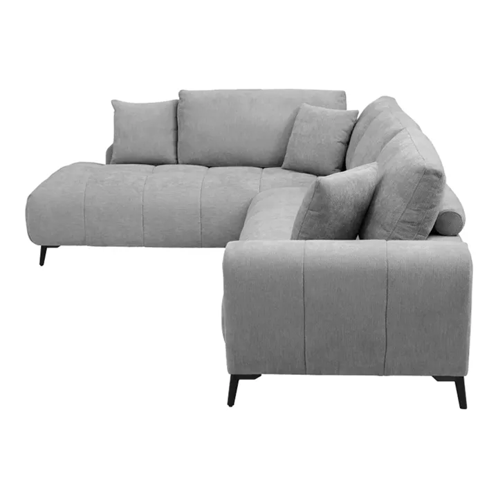 Corner sofa Veneto pakoworld right corner grey fabric 298x208x85cm