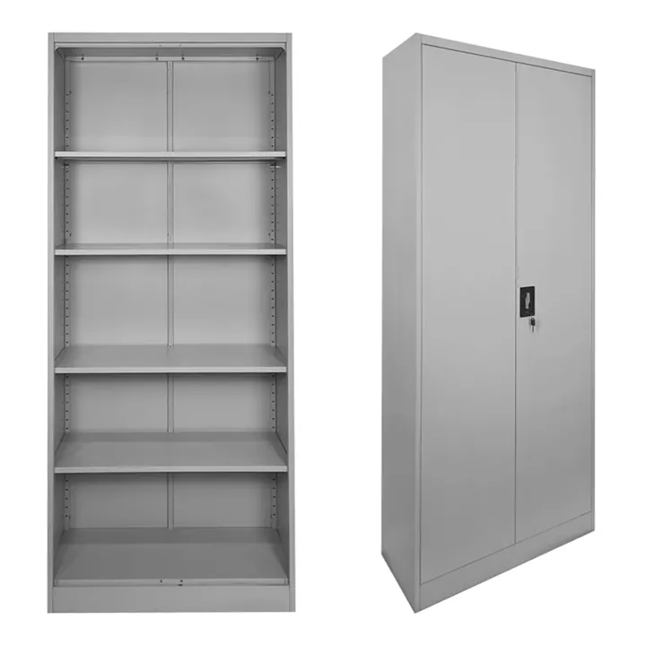 Ugren pakoworld metal wardrobe in light gray 70x40x180cm