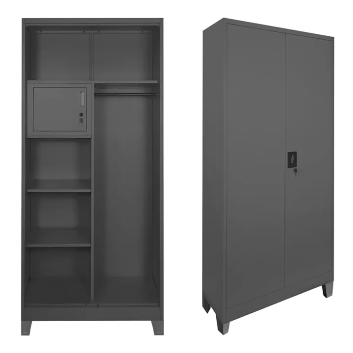 Zogi pakoworld metal cabinet with partition in anthracite color 90x45x190cm