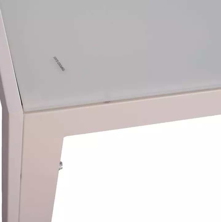 ΣΕΤ ΤΡΑΠΕΖΑΡΙΑΣ 7ΤΜΧ MIRI HM10875.03 ΤΡΑΠΕΖΙ ΜΕΤΑΛ.ΛΕΥΚΟ--ΚΑΡΕΚΛΕΣ ΑΛΟΥΜΙΝΙΟΥ