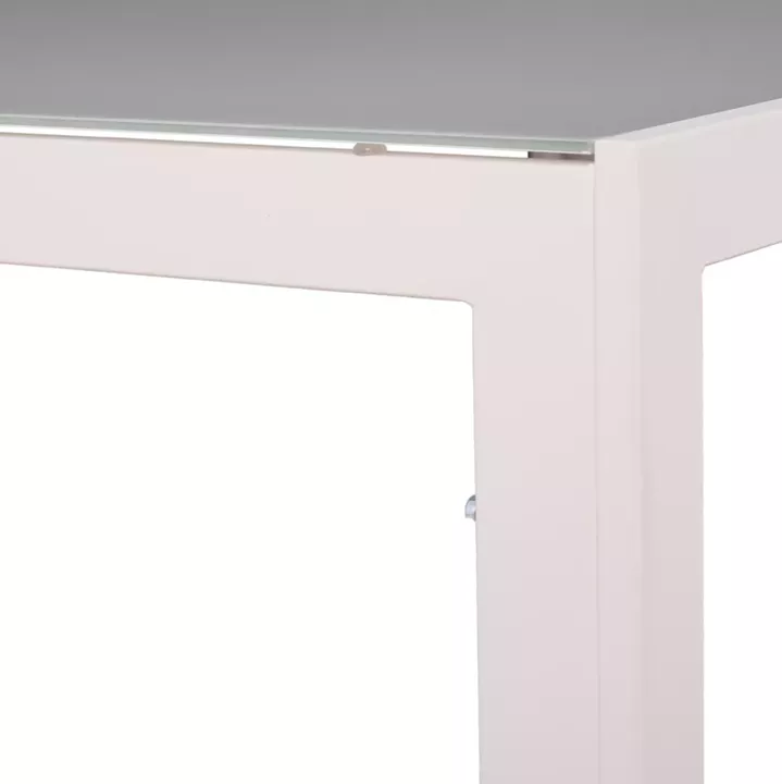 ΣΕΤ ΤΡΑΠΕΖΑΡΙΑΣ 7ΤΜΧ MIRI HM10875.03 ΤΡΑΠΕΖΙ ΜΕΤΑΛ.ΛΕΥΚΟ--ΚΑΡΕΚΛΕΣ ΑΛΟΥΜΙΝΙΟΥ