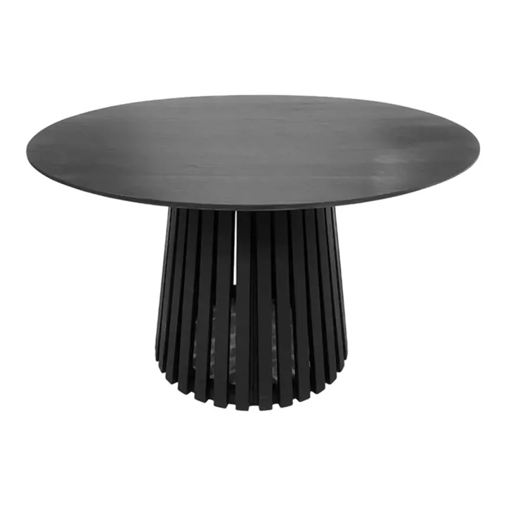 Τραπέζι Kenda I pakoworld mindi ξύλο μαύρο Φ120x75εκ
