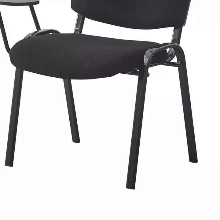 Καρέκλα συνεδρίου με αναλόγιο Lector pakoworld μαύρο 54x54x78εκ