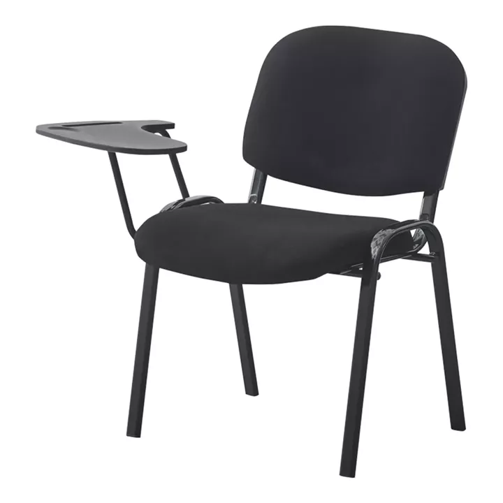 Καρέκλα συνεδρίου με αναλόγιο Lector pakoworld μαύρο 54x54x78εκ