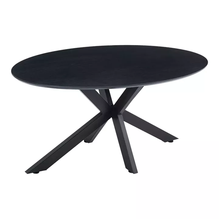 Τραπέζι Makrey pakoworld μαύρο mdf- μεταλλικά πόδια 160x90x75εκ